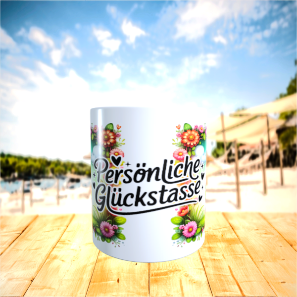 Keramiktasse " Persönliche Glückstasse "  KTM-485